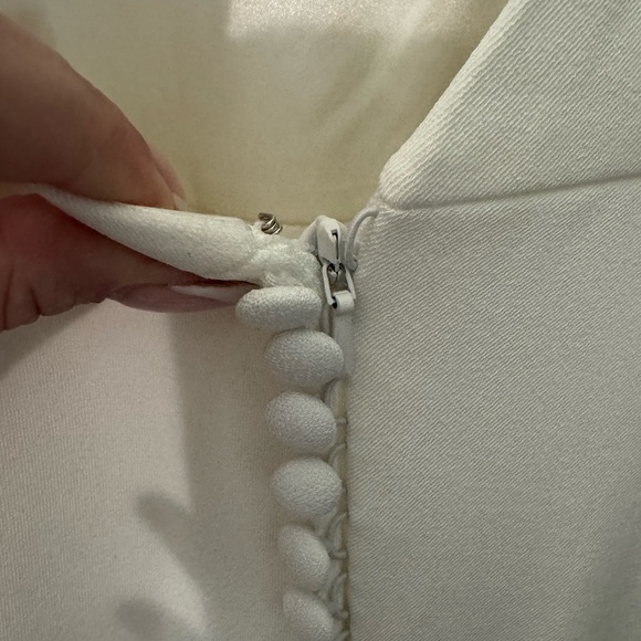 Justin Alexander High Neck Long Sleeve Fit and Flare Wedding Dress - Picture 8 of 9